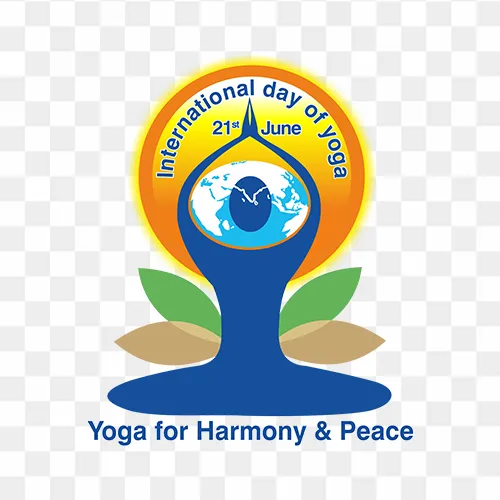 International day of yoga logo free HD PNG Images