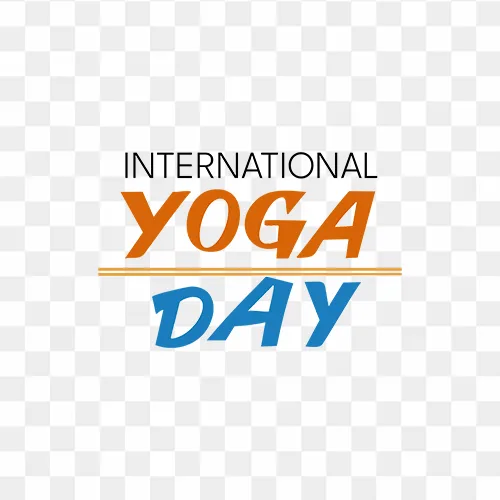 International Yoga Day Free Text Images PNG