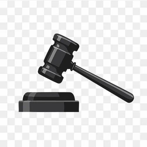 Judge gavel black icon free transparent PNG