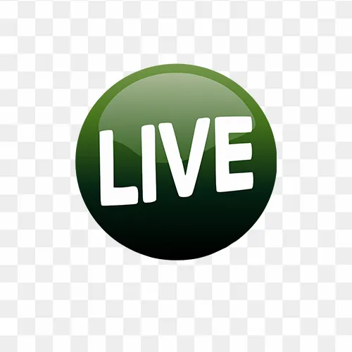 Live Button in round circle shape free png images