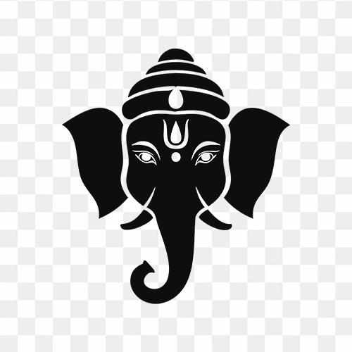 Lord Ganesha Silhouette, Lord Ganehsa, Ganesha Symbol, Ganesha PNG Transparent Clipart Image