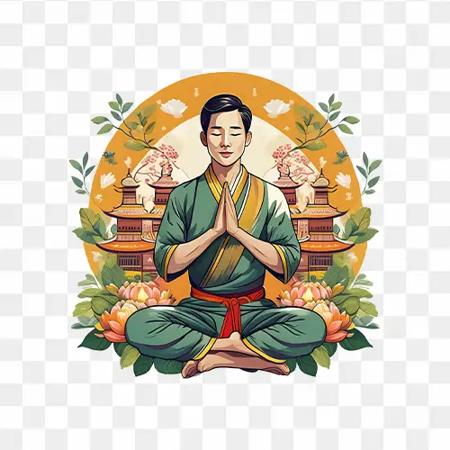 Man doing Yoga on International Day of Yoga png download free