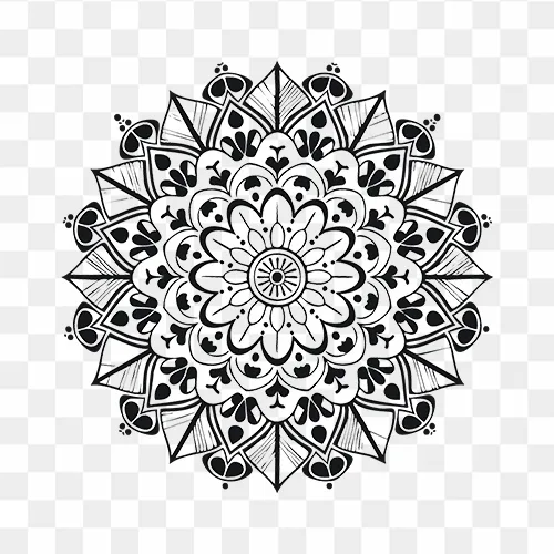 Mandala Icon PNG Transparent Image and Clipart