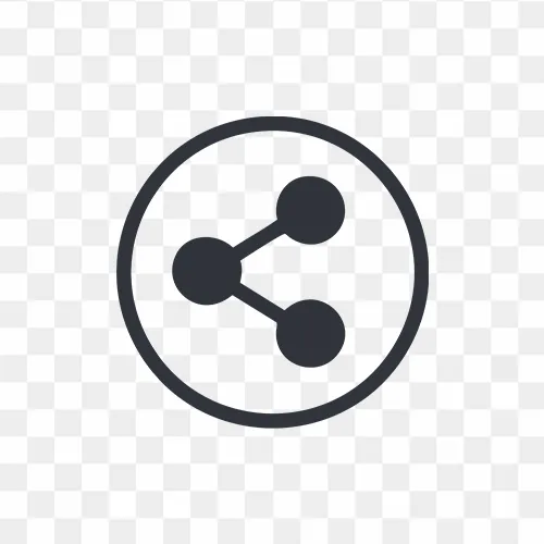 Modern flat share symbol PNG