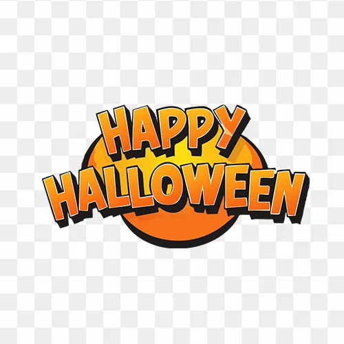 Modern Halloween Calligraphy PNG, Modern Typography, Spooky