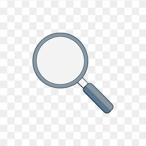 Modern search symbol PNG for apps and websites