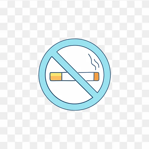 No smoking sign graphic in PNG format free download