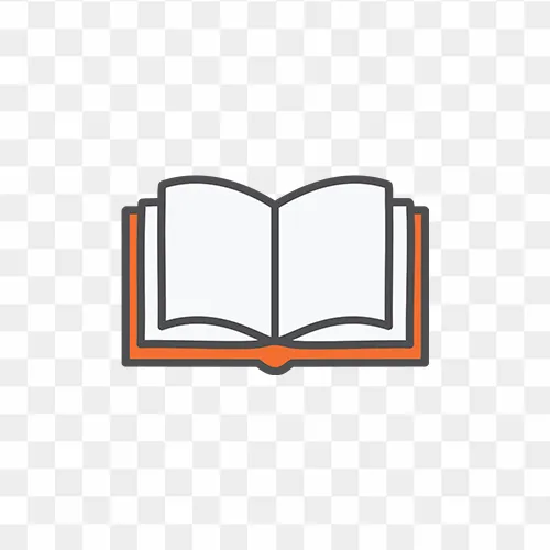 Open book icon free PNG image transparent background