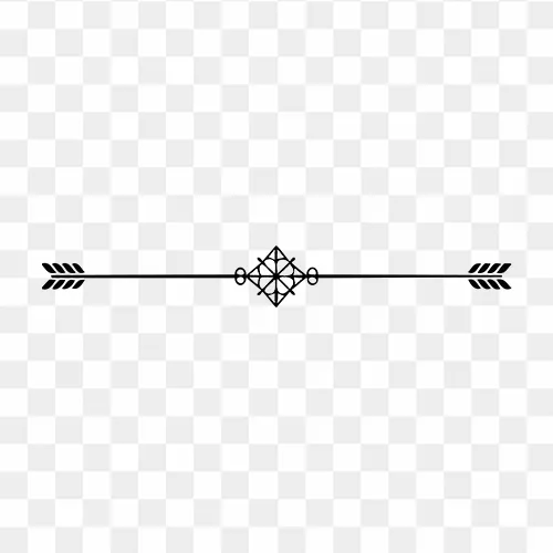 Ornamental divider line illustration PNG transparent background free