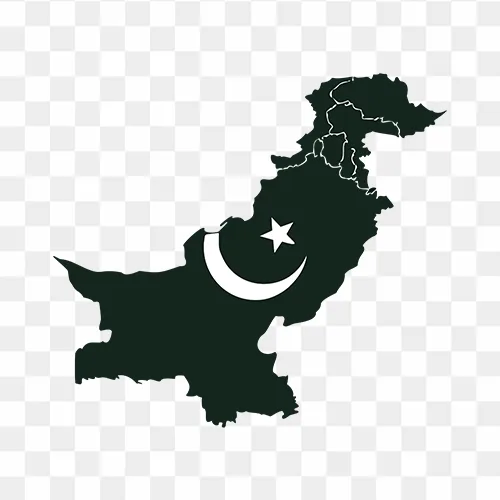 Pakistan Map With Flag, HD Png Download