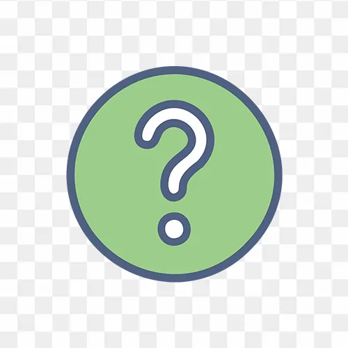 UI Question Mark Icon, Help Button, FAQ Symbol