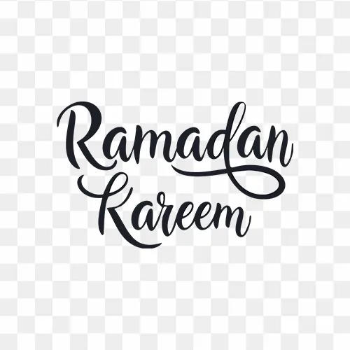 Ramadan Kareem Png typography decoration free download