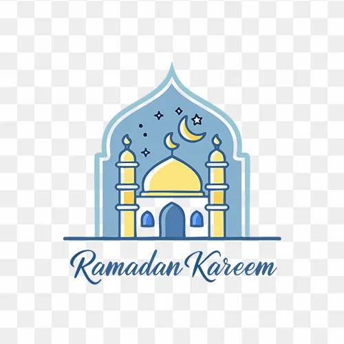 ramadan kareem with mosque free png images