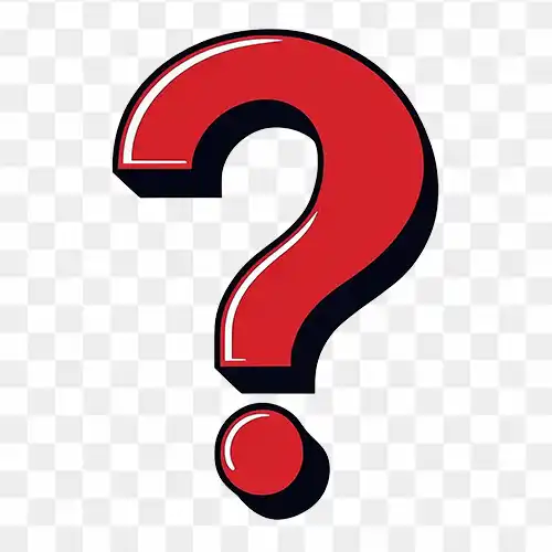 Red and Black Question Mark Free Png Image