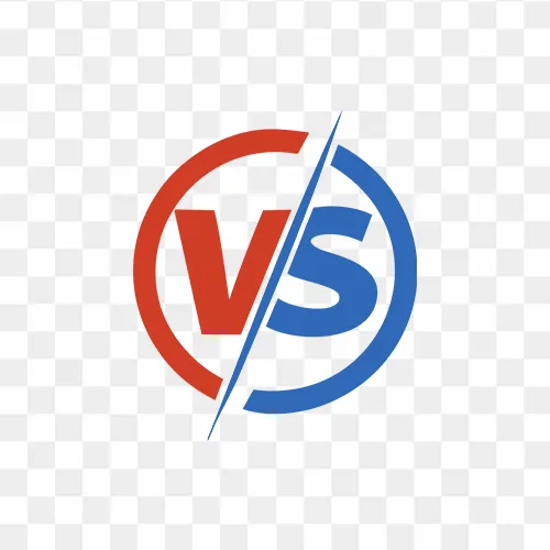 Red and Blue Versus Vs PNG Design Images