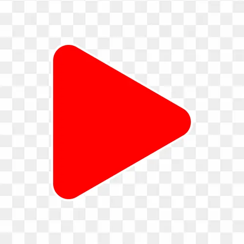 Red Play Button HD Png Image