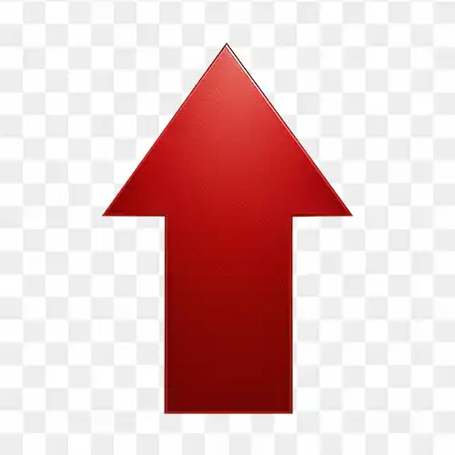 Red up arrow png download
