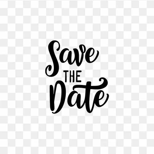 Save The Date Design PNG Images