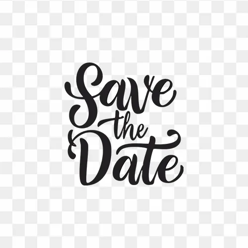 Save The Date For Photo Clipart PNG Images