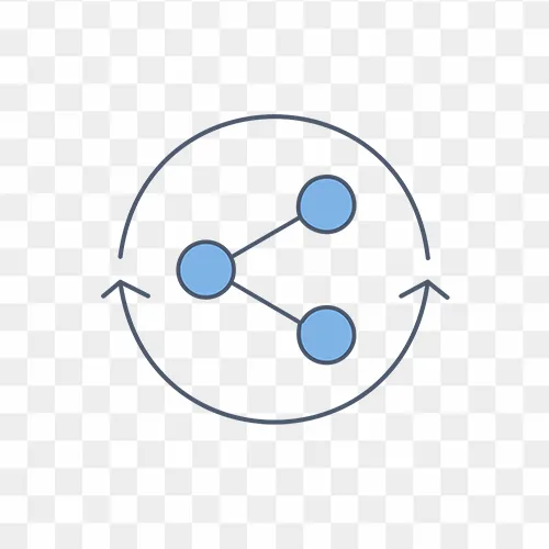 Round share button PNG free