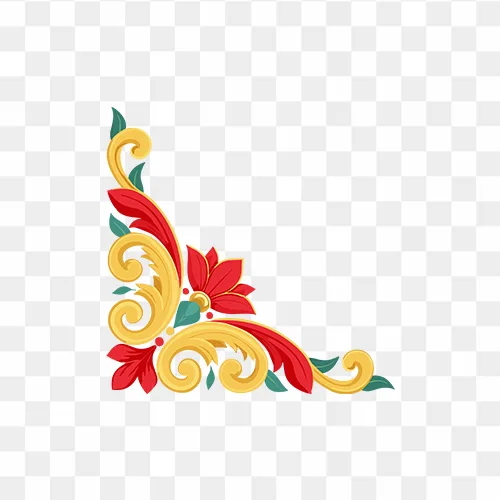 stunning corner design PNG images for your projects