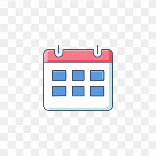 Table top calendar icon free png image