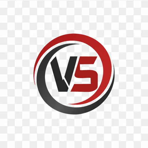 Versus Logo Isolated Stock PNG Illustrations