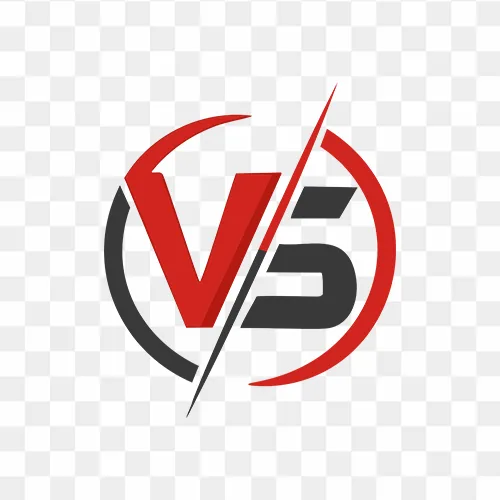 Versus Vs Red and Black Color PNG Image Art Free Download