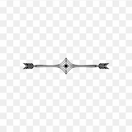 Vintage decorative divider line illustration PNG transparent background