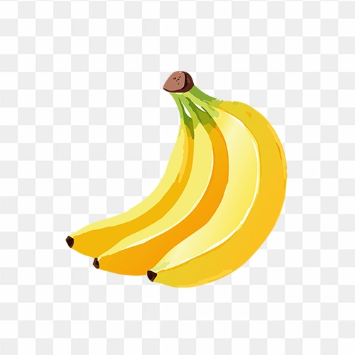 Watercolor Banana Images free transparent PNG