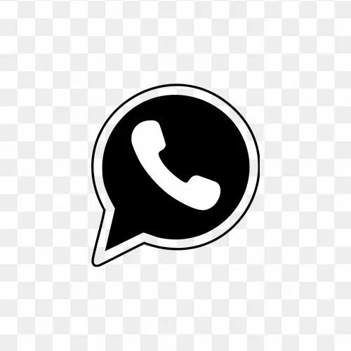 WhatsApp Icon Black Transparent PNG