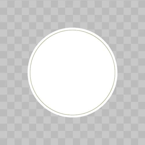 White Round Circle Design Free Transparent PNG Images