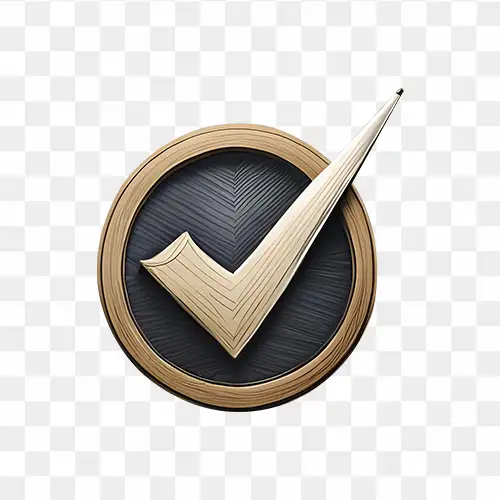 Wooden Check Mark transparent png icon