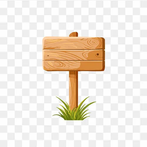 Wooden Sign Signal Free Transparent PNG Image