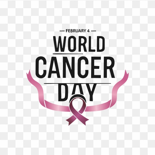 World Cancer Day Illustration with ribbon Free Stock Png Image
