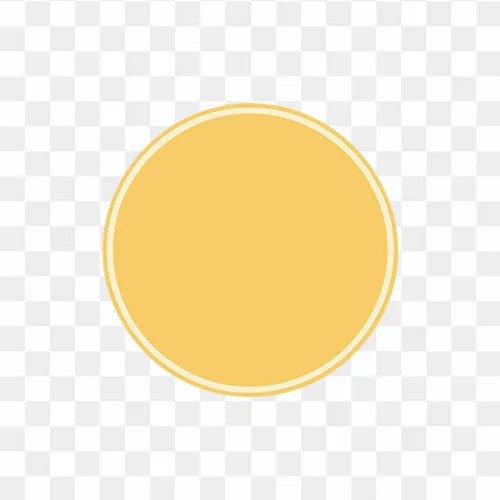 Yellow Circle Design Shape Free PNG Image