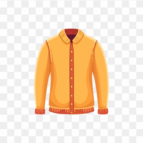Yellow Sweater Transparent PNG Image free