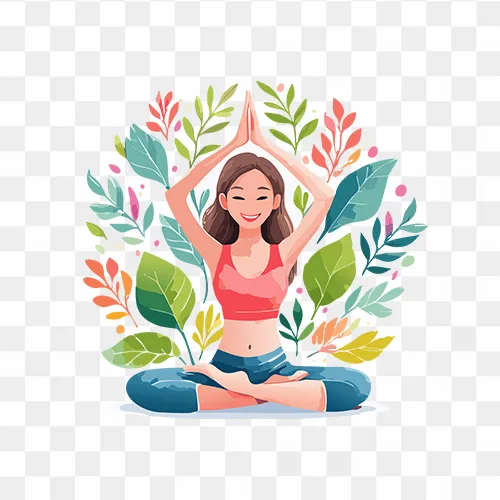 Yoga Watercolor Transparent PNG Images