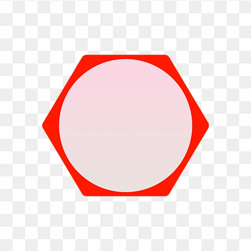 Hexagon shape transparent png
