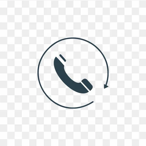 Call Icon With Circle Design Free PNG Images