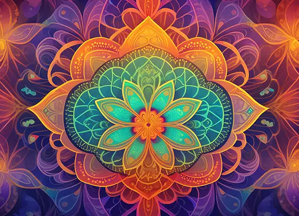 Colourful Mandala HD Background download free