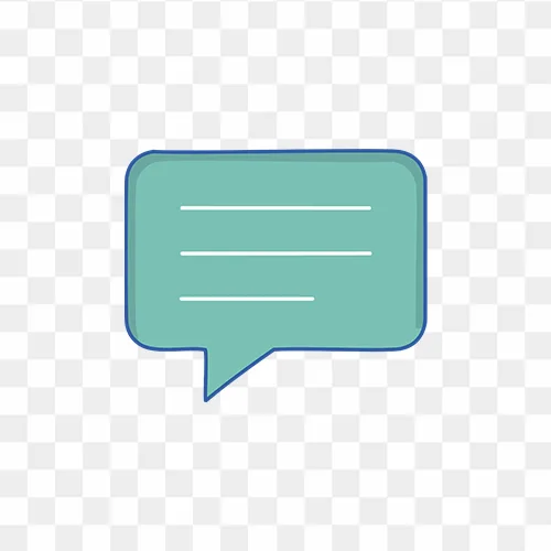Comment Icon Green Color Free Transparent PNG