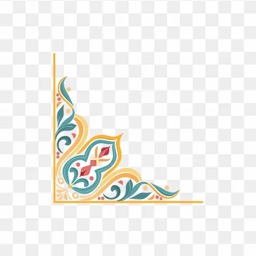 Corner Colorful Abstract Design Free PNG Images
