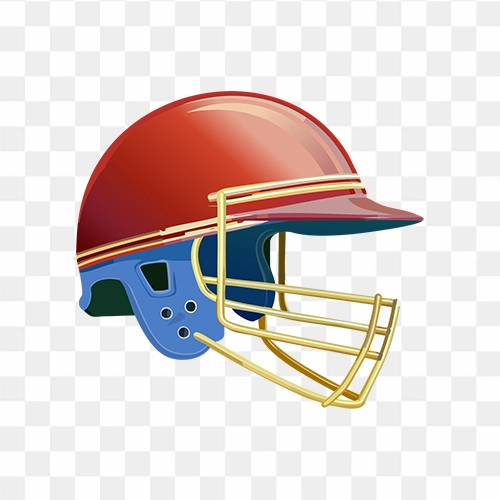 Cricket helmet mockup isolated Free Png image