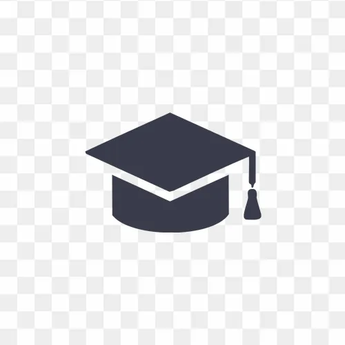 flat graduation cap icon png