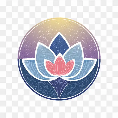 Lotus icon symbol flower logo free HD png image