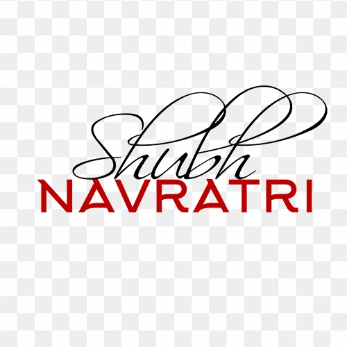 Shubh Navratri free png text