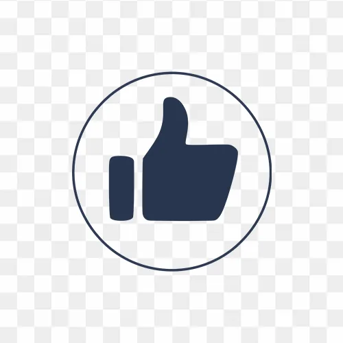 Social media like icon PNG download free