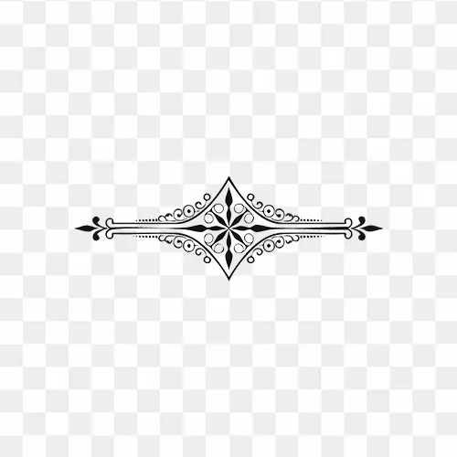 Stylish decorative divider line PNG illustration transparent background