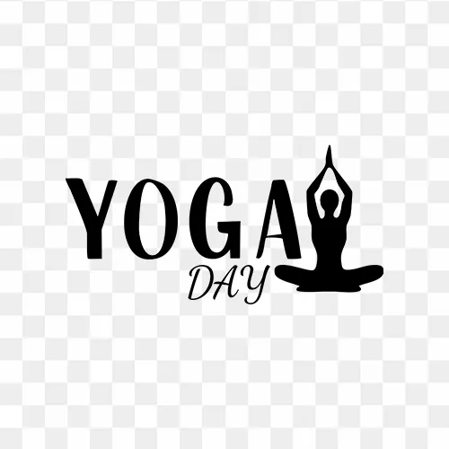 Yoga Day Text Transparent Vector Art Download free PNG images